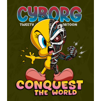 Cyborg Piolín Vector 